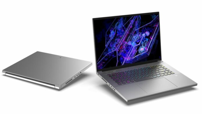 Acer predator triton 16 Intel Core Ultra CPU laptops